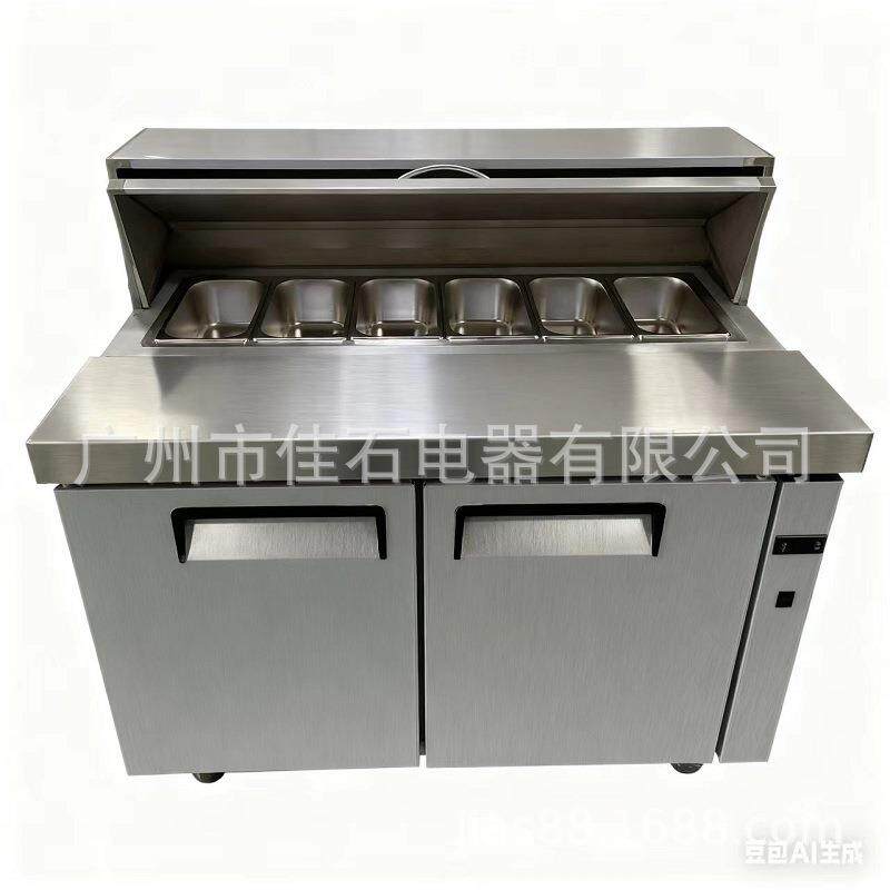 2026新款 风冷 三明治冷柜 商用 110V salad bar 沙拉展示柜厂家