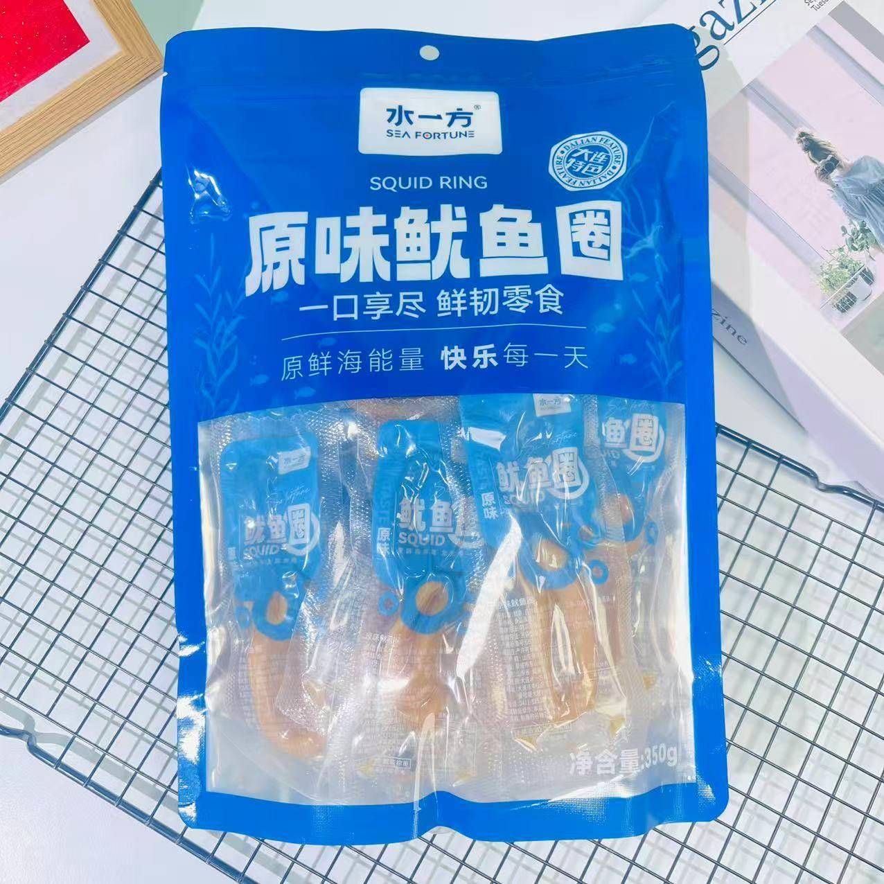 速发现货水一方原味鱿鱼圈大连特产海味零食独立小包装即食鱿鱼零