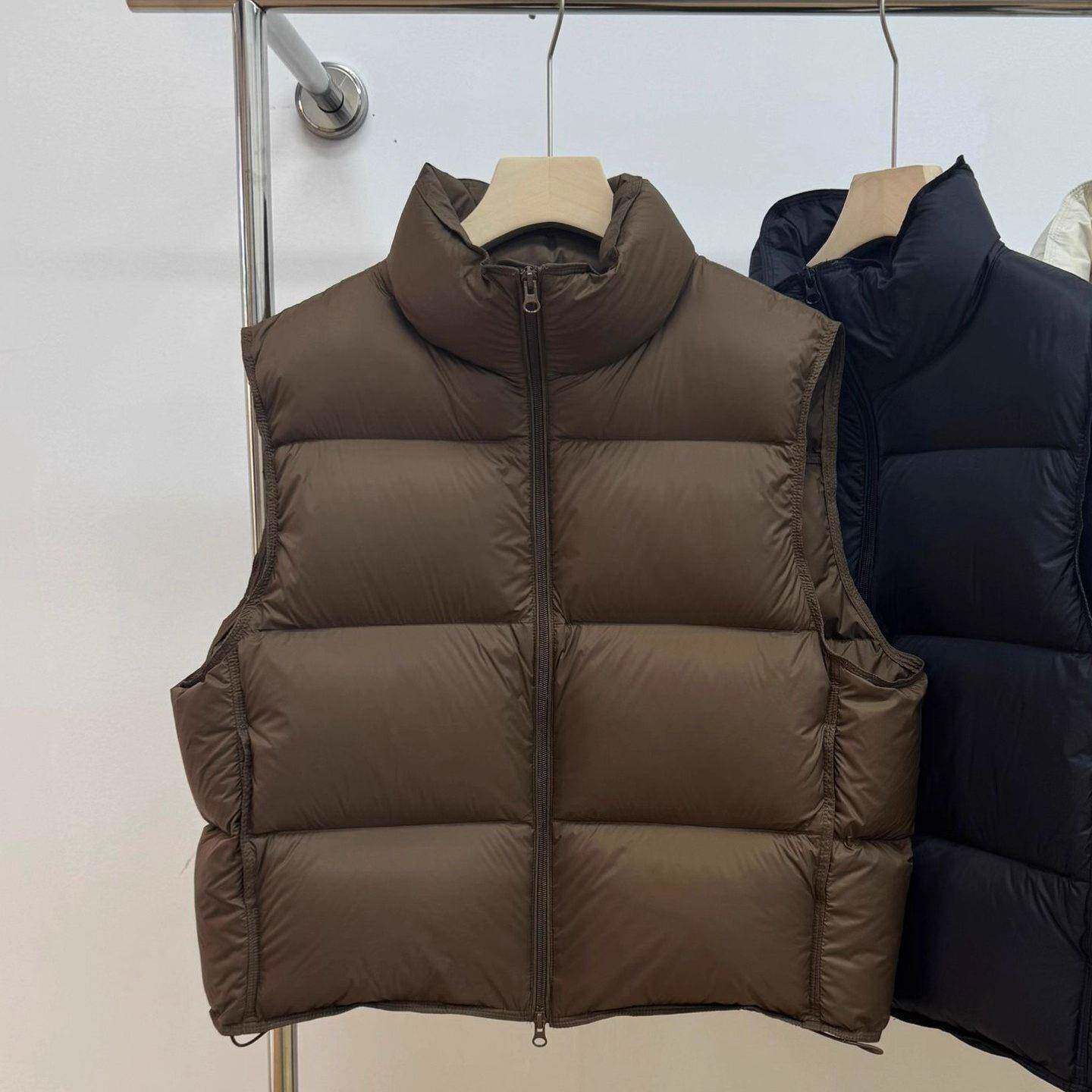 韩版潮牌冬95白鸭绒马甲短款加厚外套马夹面包服背心外穿男女同款