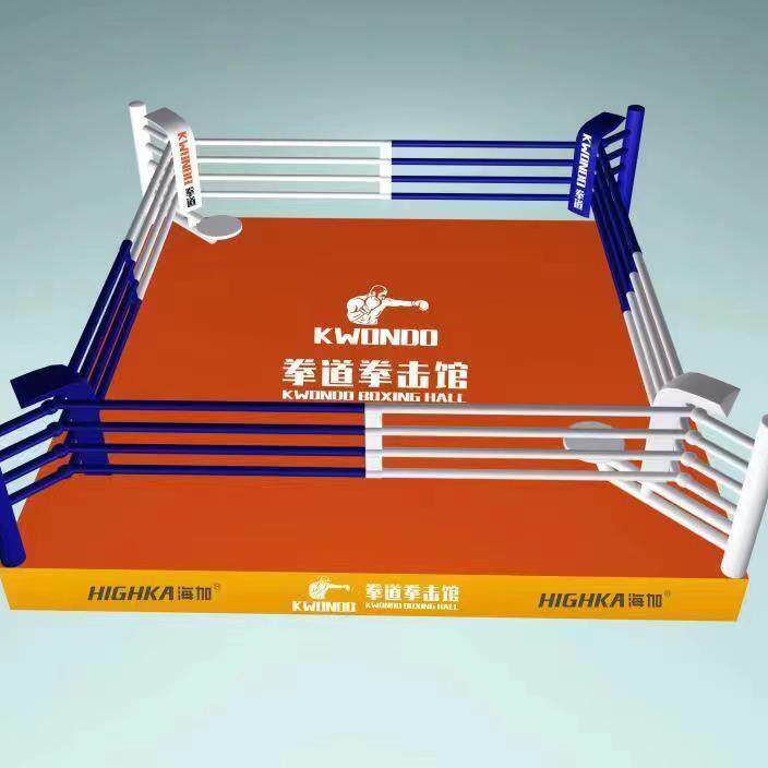 散打格斗武术跆拳道训练比赛拳台MMA搏击泰拳高台式落地拳击擂台