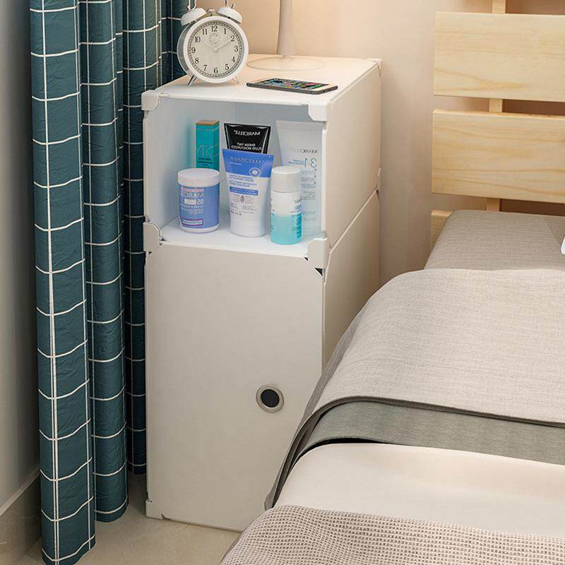 跨境简易PP储物柜现代迷你置物架卧室简易床边收纳柜小型贮物柜