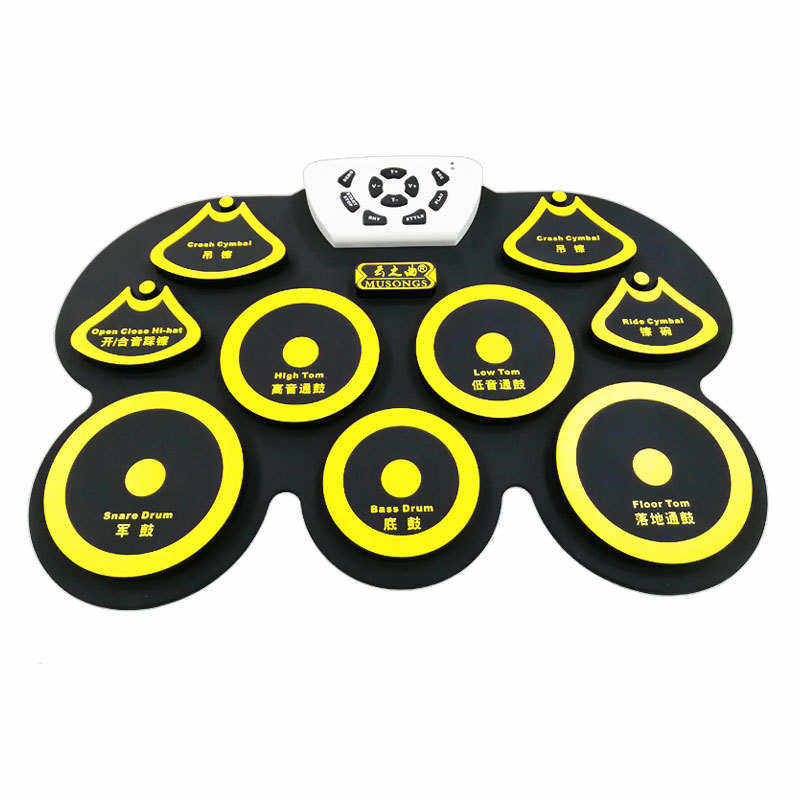 G101云之曲手卷架子鼓加厚儿童鼓娱乐爱好者练习表演便携式电子鼓