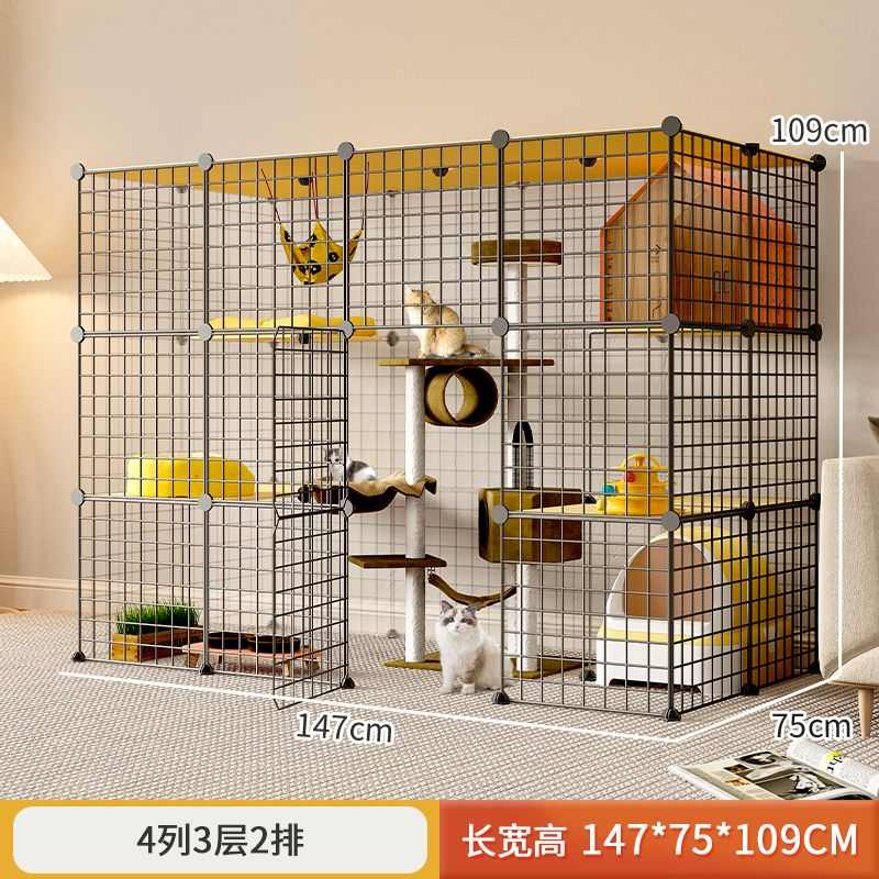 猫超大笼子猫猫别墅室内宠物架舍笼子猫非屋自由空间一体猫爬家用