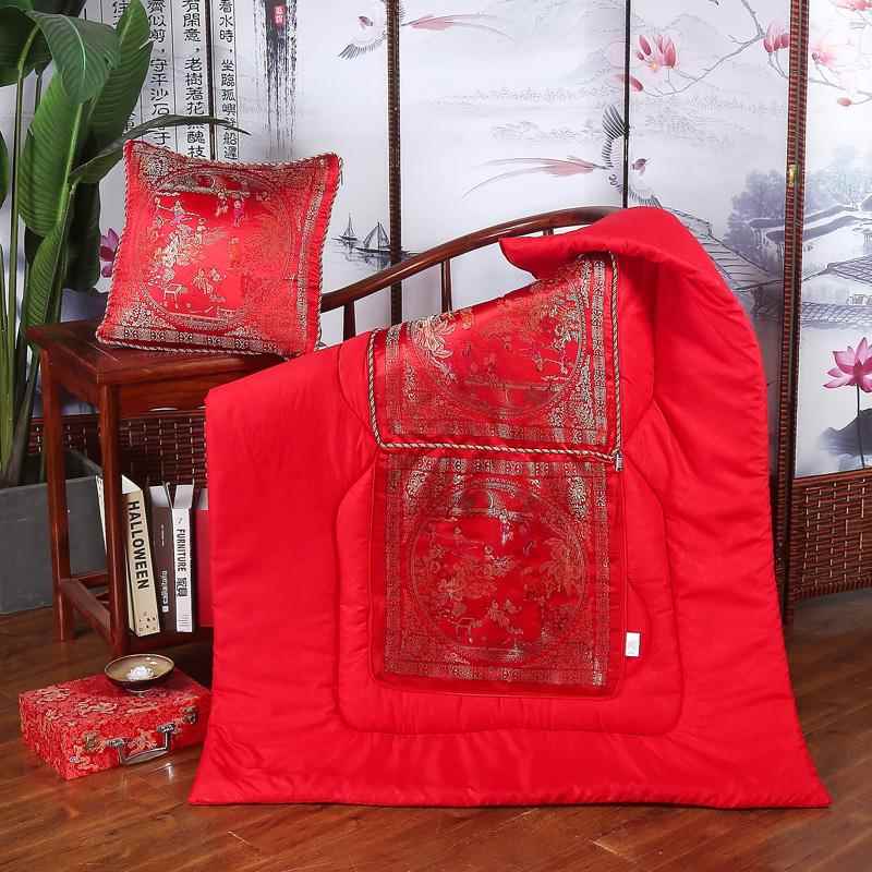 高档车中式两用抱枕子双面结婚寿宴礼品靠垫室被办公午休被载枕被