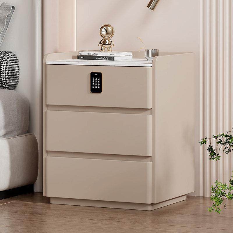 整装全实木床头柜简约现代轻奢收纳柜三抽两抽落地带密码锁床边柜,住宅家具,床头柜,淘宝优惠券,粉丝福利购,淘宝优惠卷