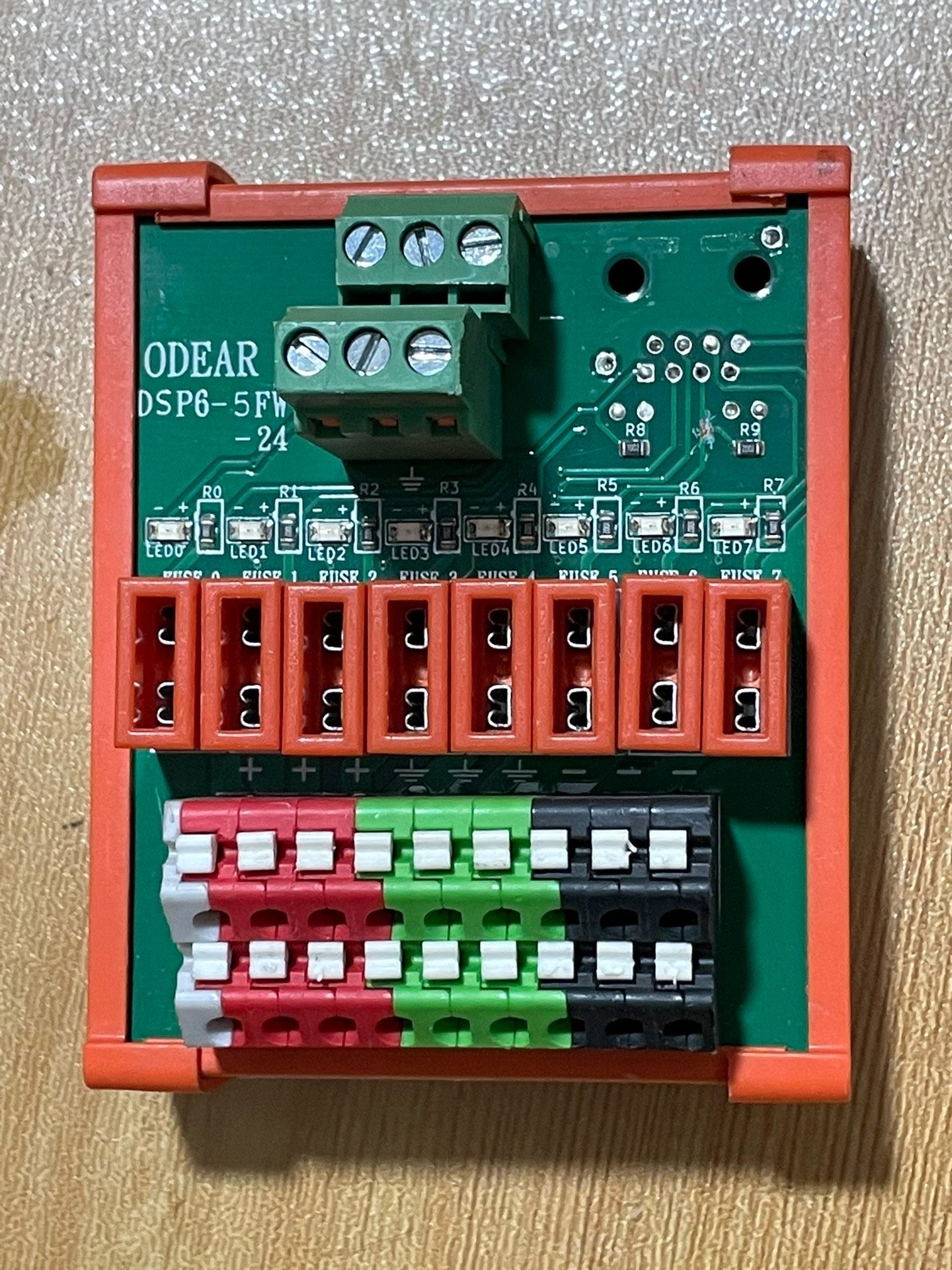 台湾ODEAR欧迪尔接线模块 DSP6-5FW-24 实物拍
