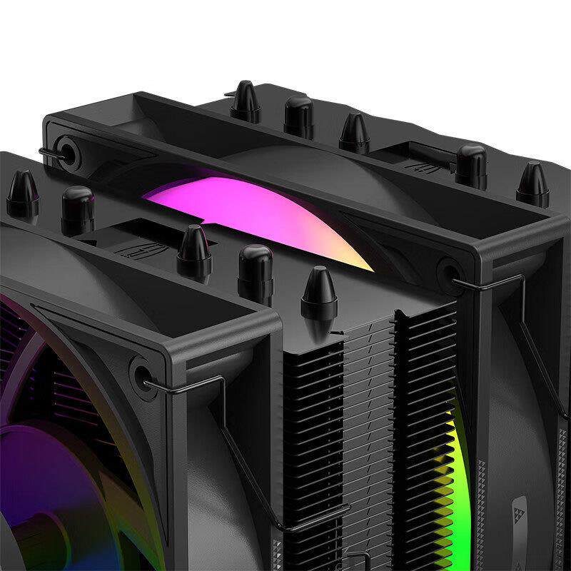 超频三 RT620 ARGB 黑 CPU风冷散热器双塔双风扇6热管PWM温控风扇