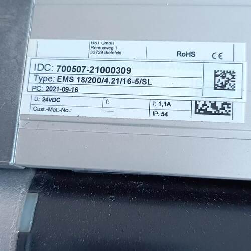BST金属箔材制造工艺应用纠偏电缸推动器EMS-18-200-4.2-16-5-SL