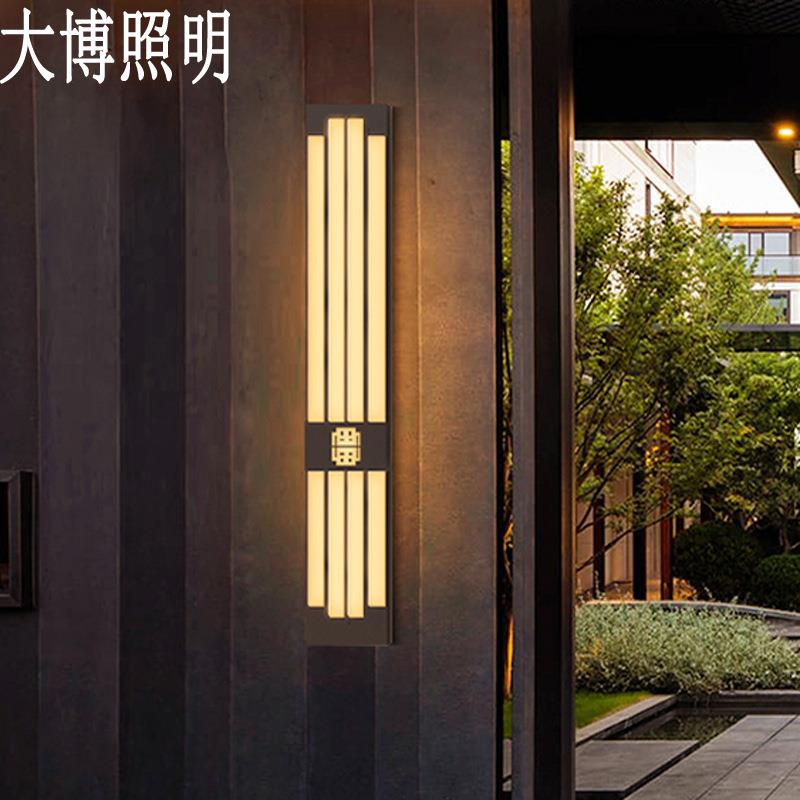 新中式方形景观灯LED庭院灯特色拉丝电镀不锈钢景观灯柱厂家