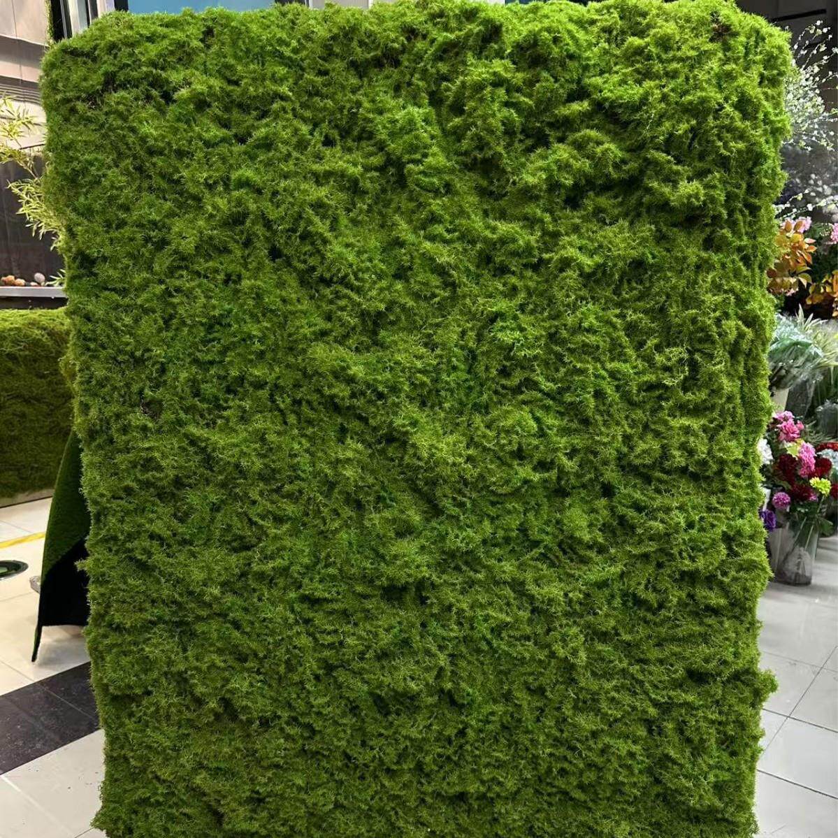 青苔加厚仿真假苔藓曲丝绿色植物橱窗造景装饰落地植绒草皮植物墙