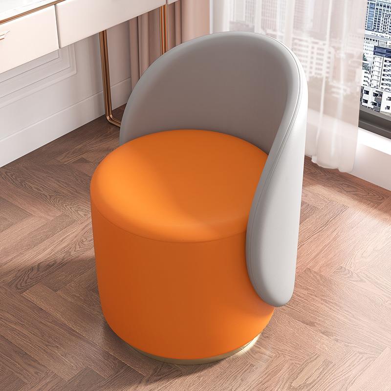 旋转梳妆凳卧室轻奢简约网红美甲化妆椅家用靠背阳台茶几小沙发