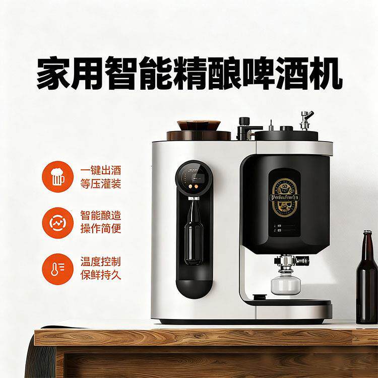 智能小型精酿啤酒机鲜啤一体酿造机家用商用酒吧苏打水机
