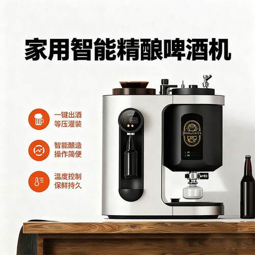智能小型精酿啤酒机鲜啤一体酿造机家用商用酒吧苏打水机