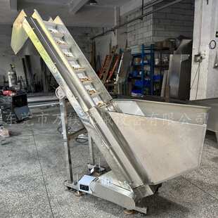 不锈钢提升机剥壳机输送机 感应满料皮带上料机 爬坡传送机上货机