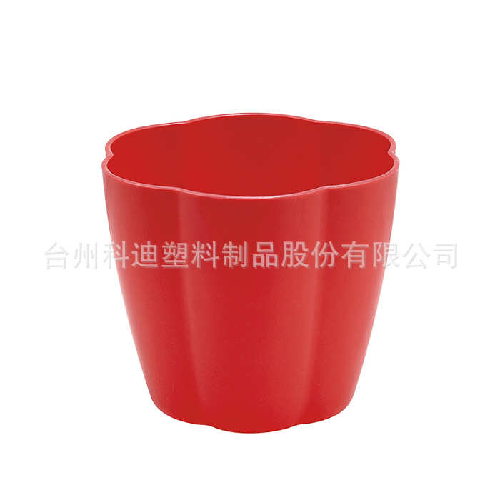 厂家批发全新料花瓣样塑料花盆多规格多颜色花盆容器