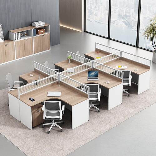 晟晏简约现代E0级环保板材职员桌屏风工位办公桌椅组合