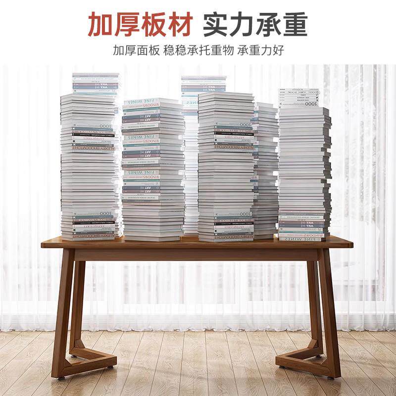 实木餐桌商用北欧客厅饭桌轻奢现代书桌家用长方形桌子新中式方桌