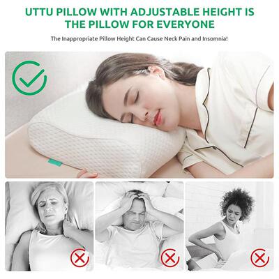 枕厂忆家太空记棉波浪枕慢回椎弹成人枕波pillow浪形护颈枕单人