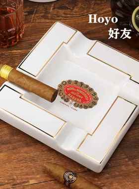 蒙特雪茄烟灰缸个性时尚陶瓷金属便携式雪加烟缸cigar雪茄专用