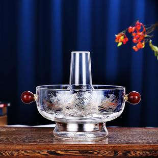 玻璃火锅家用围炉电陶炉插电老式涮羊肉老北京鸳鸯锅港式打边炉