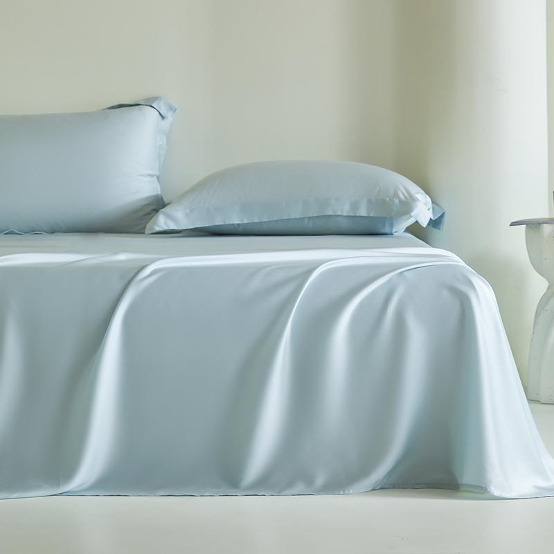 100支莱赛尔天丝床纯单单件色春季冰枕丝单被套三件套夏XMJ-668天