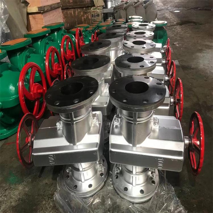 GJ41X-10ZDN80手动管夹阀铸铁材质图片