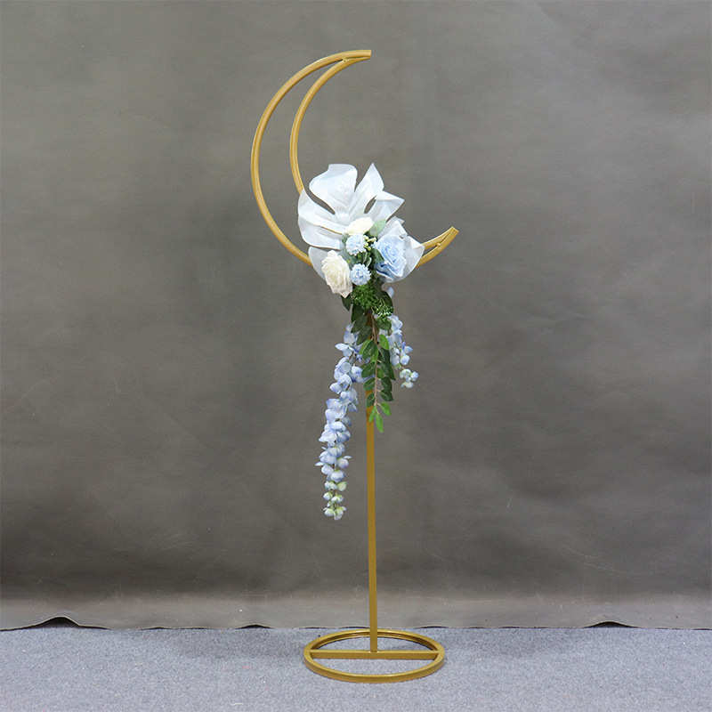 婚庆道具舞台月亮架子铁艺路引装饰摆件婚礼场景布置舞台背景花架