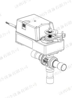 Castel卡士妥三通电动球阀6697EM/13A2(2)带ODS铜制加强接头(k65)
