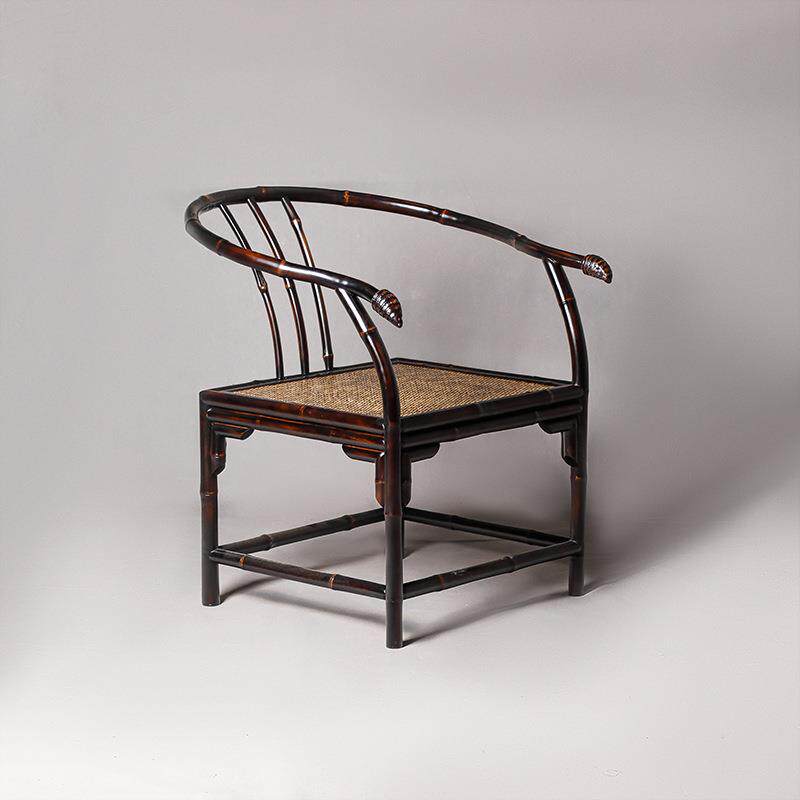 明式家具扶手椅仿古中式休闲椅古典靠茶具背客椅