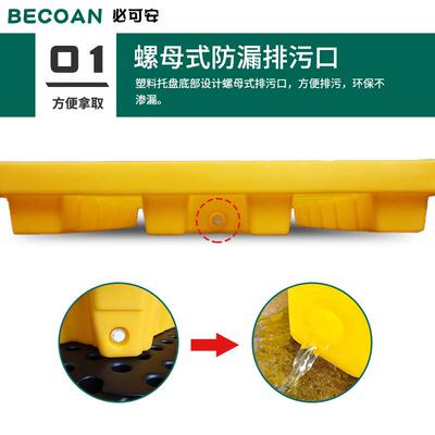防渗托透盘危化学品品防废漏吨桶机油桶接油盘危QES废化学防漏油