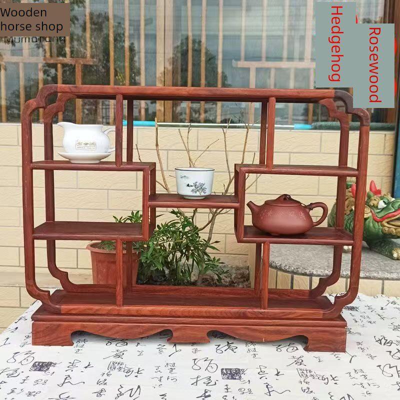 紫砂壶储物架实木茶架茶壶展示架