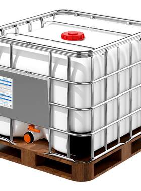 HDPE塑料IBC吨桶方桶带框架800L升储水罐叉车桶化工集装桶木托底