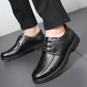 大头日常工作鞋 正品 圆头鞋 休闲皮鞋 酒店厨房上班商务软男底爸 新款