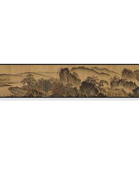 宋美学客厅沙发背景墙装饰画酒店卧室床头挂画花鸟茶室壁画