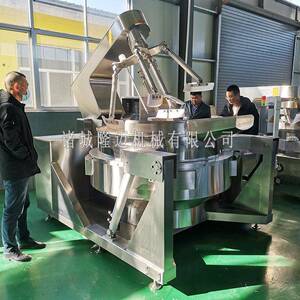 供应行星炒锅全自动底料炒锅辣椒酱牛肉酱炒锅商用工厂馅料炒锅