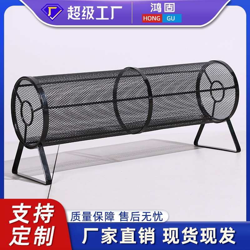 饰品店上墙金属单面五层高级感洞孔板展示头箍架48厘米铁丝头扣架