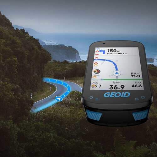 Geoid CC600 极遨 600 彩屏英文智能骑行码表速度里程表箭头导航