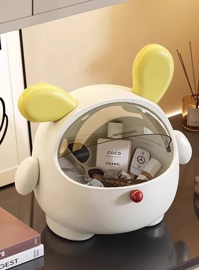 入户玄关收纳盒门口钥匙摆件置物架翻盖透明桌面台面杂物储物收纳