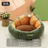 猫咪窝网款 床四季 窝猫 保暖通用狗冬天加厚半封红闭式 高档猫窝冬季