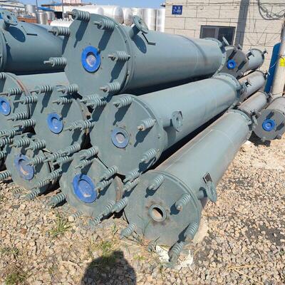 购销二手石墨冷凝器 列管式冷却设备 化工真空冷凝设备
