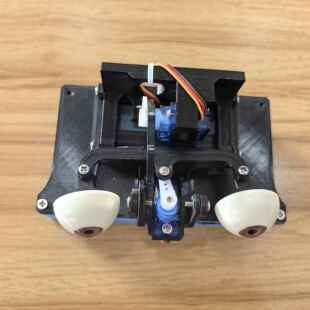 Arduino仿生眼球视觉人脸跟踪交互装置学生DIY人工智能科创套件