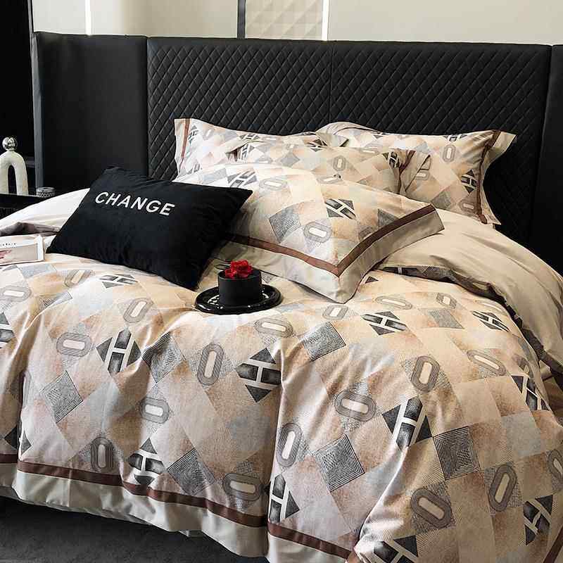 100支澳棉印花四件套床单款亲肤舒适可机洗床上用品贸易