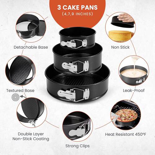 Cake Pan Sets Baking Supplies Springform Pans Cheesecake