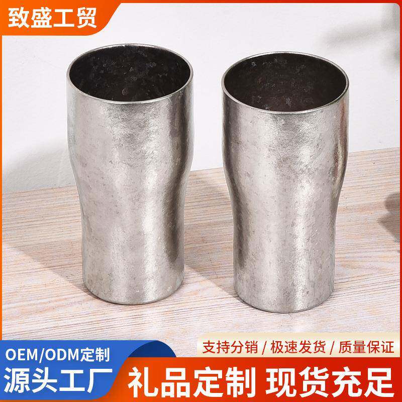 钛杯双层钛水杯金属杯子户外茶杯男女儿童马克咖啡杯钛合金口杯子