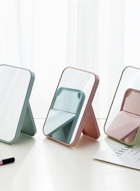 Creative Portable Desktop Makeup Mirror, Large Foldable Prin