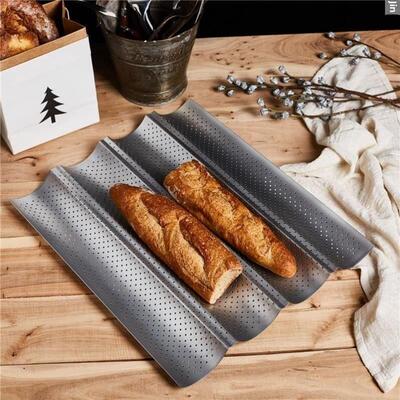 Non-Stick Bread Pans Baking Tray 2/3/4 Loaf Baguette Mold