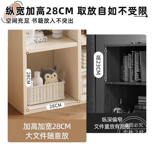 自柜格LUE子柜开放式收纳柜展示柜置物落由地物储柜书架儿童组合