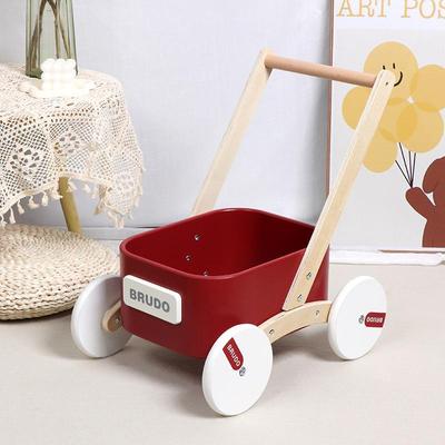儿童玩具木制学步车婴儿手推车购物车1-3岁宝宝早期走路练习礼物