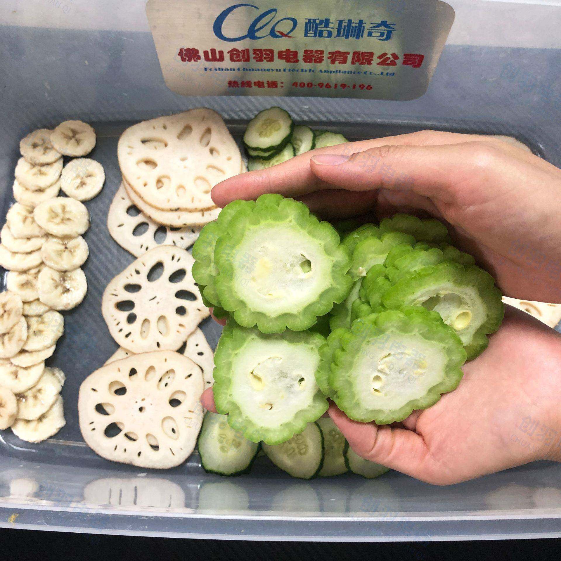 乐优凉瓜苦瓜切片机洋葱黄瓜柠檬切片机苹果胡萝卜橙子切片机
