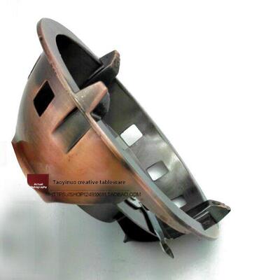 新款加厚古铜色酒精炉固体液体酒精炉火锅地锅酒精底座可调节火力